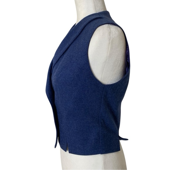 Gordon Of Philadelphia Vintage Blue Wool Vest - Picture 2 of 7